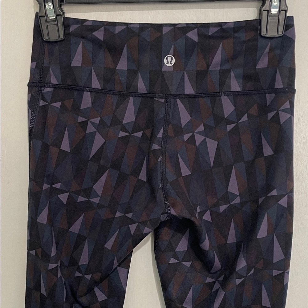 lululemon athletica Geometric Pattern Leggings - Black and Purple